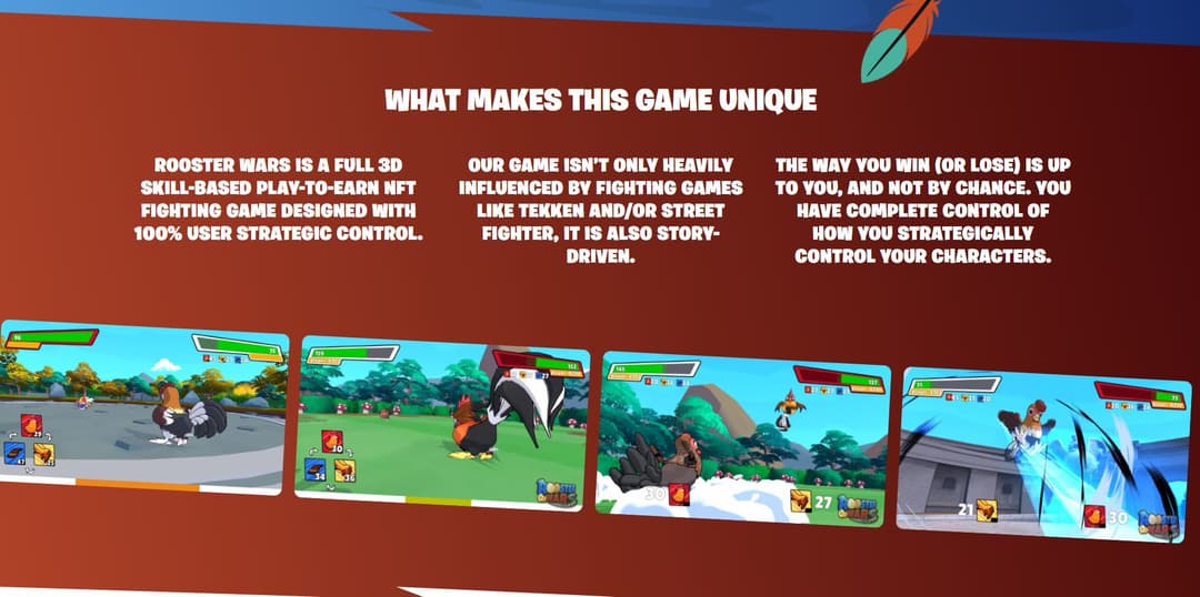RoosterWars - Blockchain Game preview
