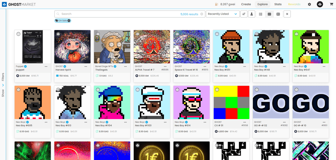 GhostMarket - Web3 Marketplace preview